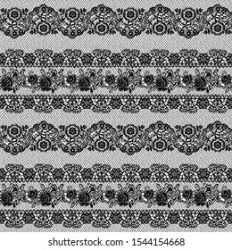 Beautiful lace knitting with seamless pattern,