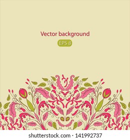 Beautiful lace pattern background vector eps 8