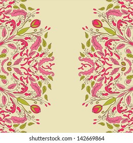Beautiful lace pattern background vector eps 8