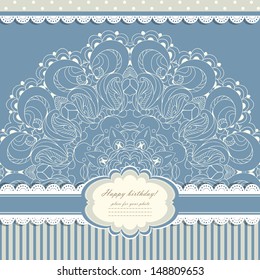 Beautiful lace pattern background vector eps 10