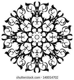 Beautiful lace pattern. The circular background.