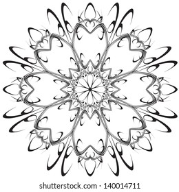 Beautiful lace pattern. The circular background.