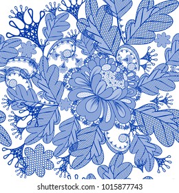 Beautiful lace pattern with filigree design. Vector ideal for fabric