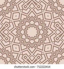 Beautiful lace pattern, flower vector background. beige color