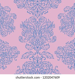 Beautiful lace patterns with elegant lines seamless