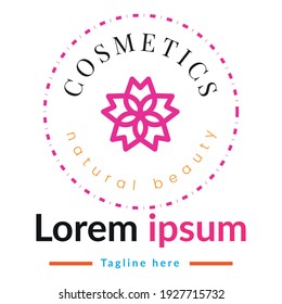 Beautiful Ladies Cosmetic Shop Logo DesignVector Template