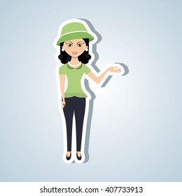 beautiful lady design 