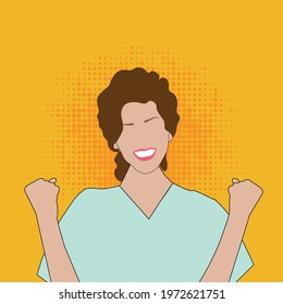 Beautiful  lady vector. Art design 