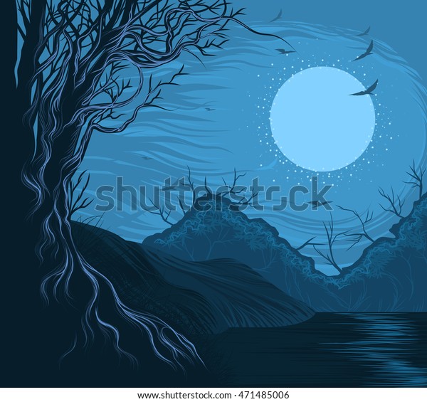 beautiful lake hand drawing vector nature stock vector royalty free 471485006 https www shutterstock com image vector beautiful lake hand drawing vector nature 471485006