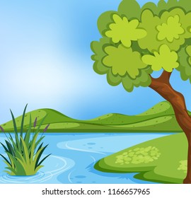 Cartoon Pond Images, Stock Photos & Vectors | Shutterstock