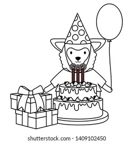 beautiful lamb in birthday party
