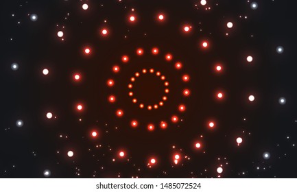 Beautiful lamps light pattern background