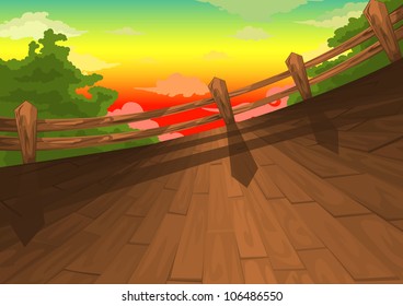 Beautiful Landscape Background vector