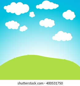 Beautiful landscape background Vector