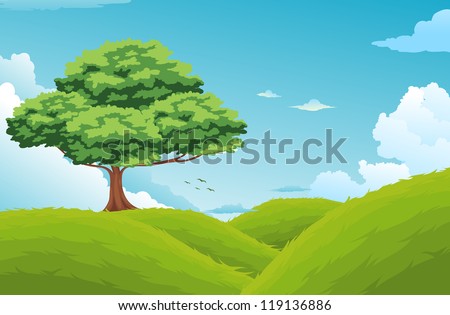 Beautiful Landscape Background vector