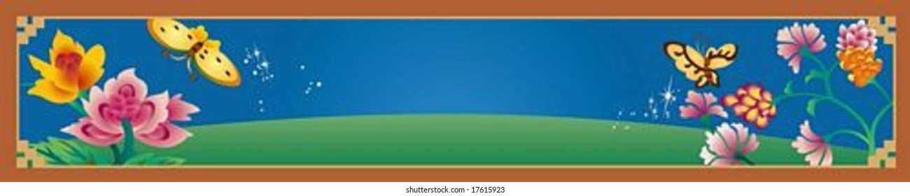 Hermosa pancarta paisajística