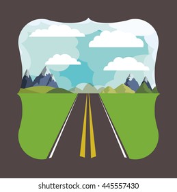 beautiful landscape frame design 
