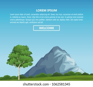Beautiful landscape infographic