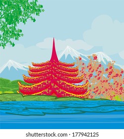 Beautiful landscape in Japan 