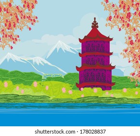 Beautiful landscape in Japan 