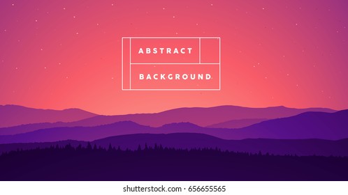 misty illustration slopes gradient