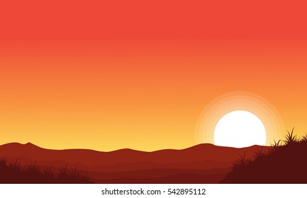 Beautiful landscape at the morning