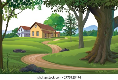 Un hermoso paisaje montañoso