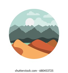 beautiful landscape with mountains