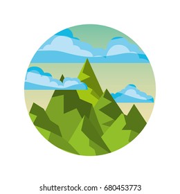 beautiful landscape with mountains