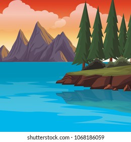 Beautiful landscape scenery