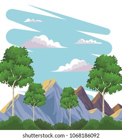 Beautiful landscape scenery