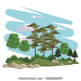 Beautiful landscape scenery