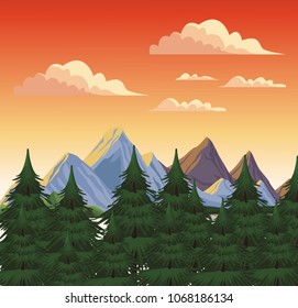 Beautiful landscape scenery