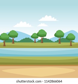 Beautiful landscape scenery