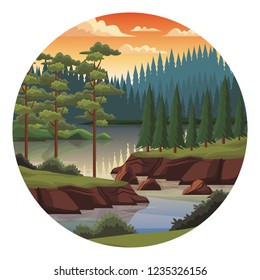 Beautiful landscape scenery