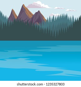 Beautiful landscape scenery
