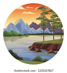 Beautiful landscape scenery