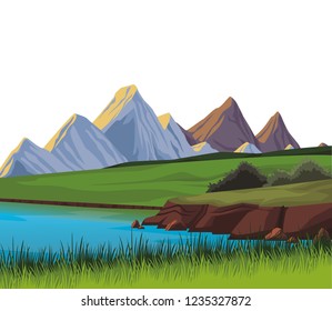Beautiful landscape scenery
