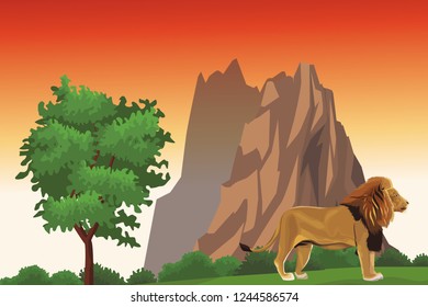 Beautiful landscape scenery