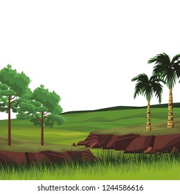 Beautiful landscape scenery