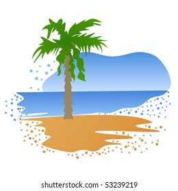 Beautiful landscape of summer tropical Island