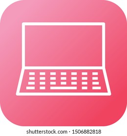 Beautiful Laptop vector line icon