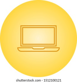 Beautiful Laptop vector line icon