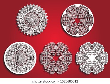 Beautiful laser cut mandara Shapes