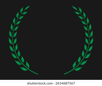 Beautiful Laurel wreath leaf and brunch graphics elements design