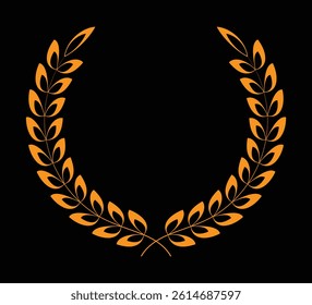 Beautiful Laurel wreath leaf and brunch graphics elements design