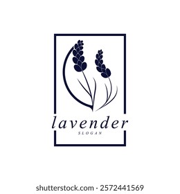 Beautiful lavender flower icon vector illustration