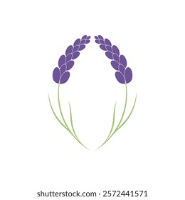 Beautiful lavender flower icon vector illustration