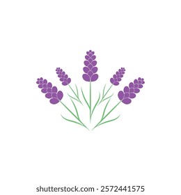Beautiful lavender flower icon vector illustration