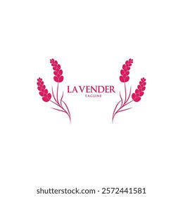 Beautiful lavender flower icon vector illustration